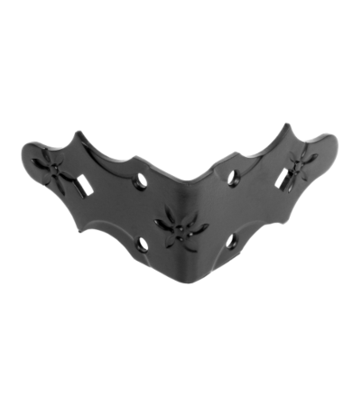 Уголок крепежный внешний 90х90х50 кованый, серия Кострома черный