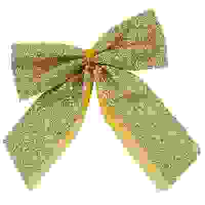 Бант &quot;Рождественский&quot; (12шт) золотой