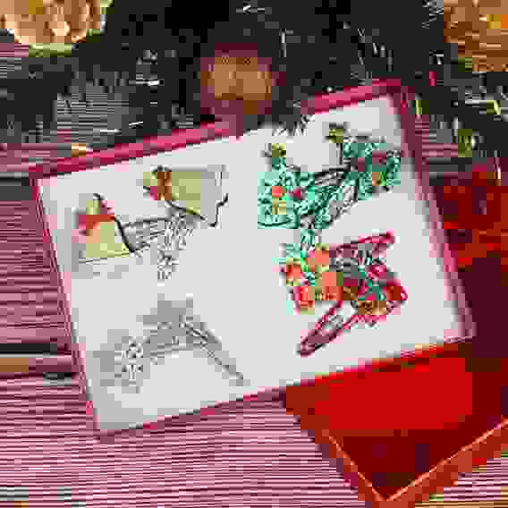 Клик-клак 2шт, 4,8см, сплав, фетр, 4 дизайна, НГ BERIOTTI