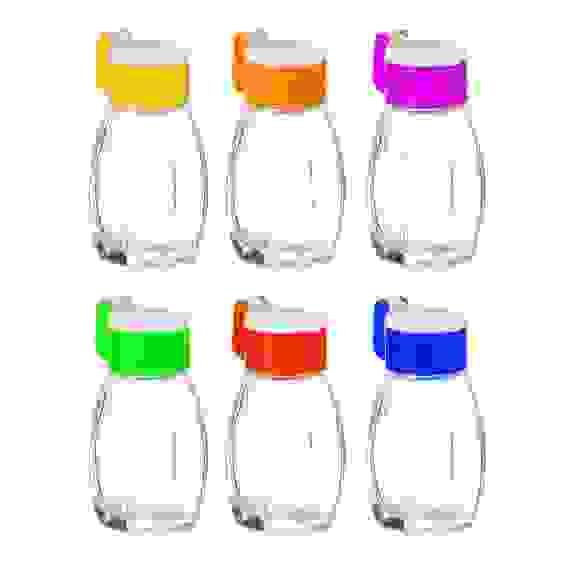 Солонка, стекло, пластик, 3,3х7,3см