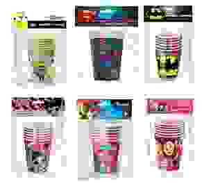 Набор стаканов бумажных 6шт, 250мл, 6 дизайнов, лицензия