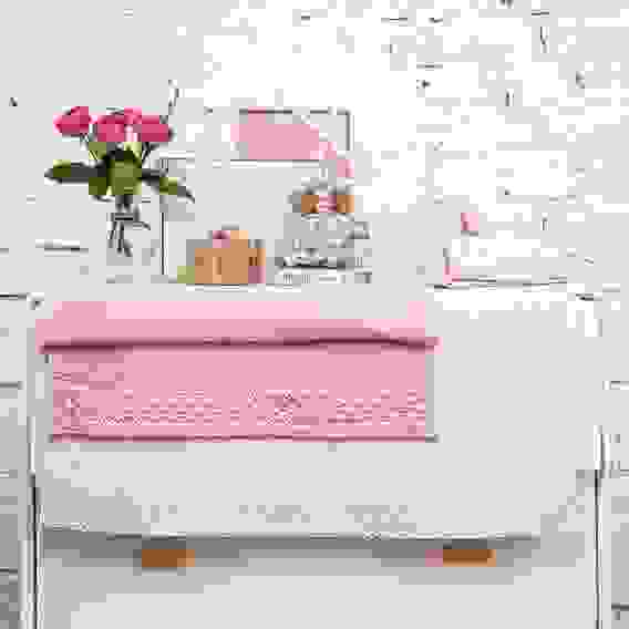 Полотенце махровое подарочное с кружевом &quot;Жемчуг&quot;, 100% хлопок, 30х50см, 400гр/м, 2 цвета PROVANCE