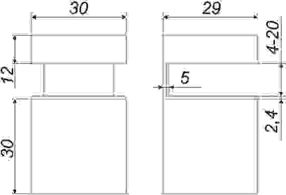 Полкодержатель \"Пеликан\" Р509 хром Boyard