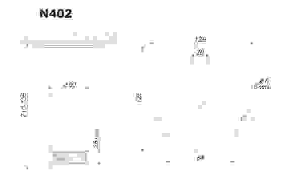 Опора барная матовый хром, 710мм, центральное крепление Boyard