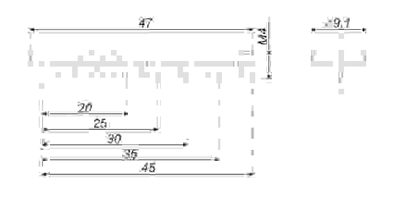 Винт сегментный М4*45 Boyard