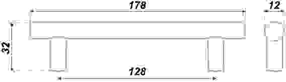 Ручка-рейлинг RR002/128 CP хром Boyard