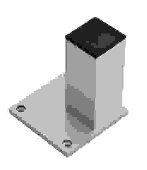 Опора N202 квадратная алюминий, 100мм Boyard