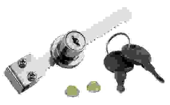 Замок для раздвижных стеклянных дверей 120мм, хром Boyard