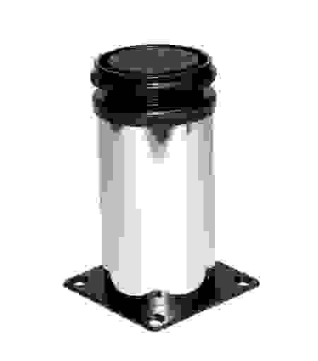 Опора N313 круглая регулируемая хром/черный, d-50мм, h-100мм Boyard