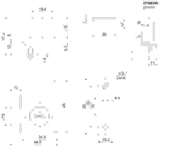 Замок для двух стеклянных дверей Boyard