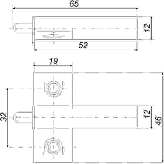 Демпфер с держателем с упором, Серый Boyard