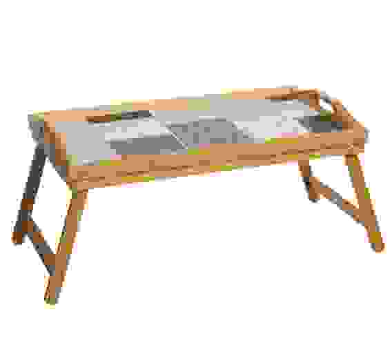 Поднос-столик 50*30*23см бамбук №1