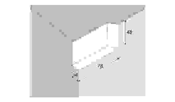 Заглушка для навеса регулируемого Белая, правая Boyard