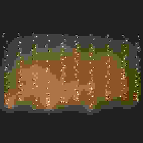 Гирлянда эл. занавес нить 300 LED, 3х3м, 10 нитей, шампань, пост. свечение,медь, 220В, 50Гц СНОУ БУМ