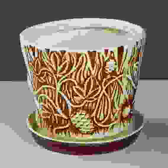 Цветочный горшок &quot;Хмель&quot; под шамот, 3 л