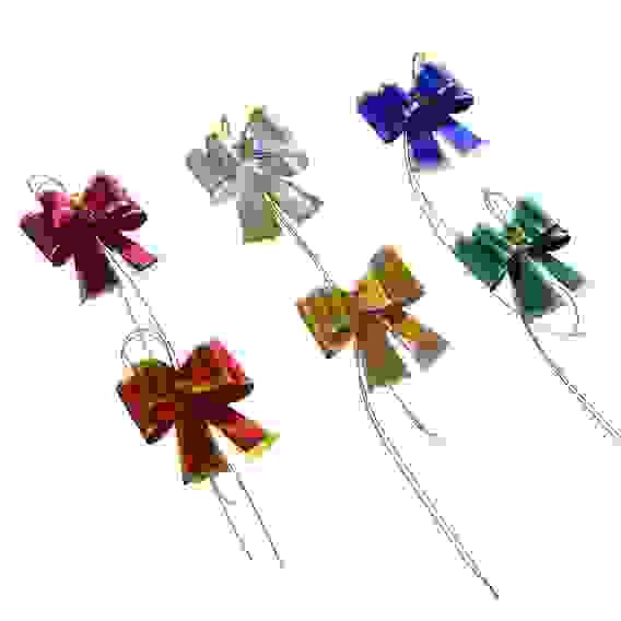 Набор бантов двойных, 5 шт, 4,5х39 см, 6 цветов