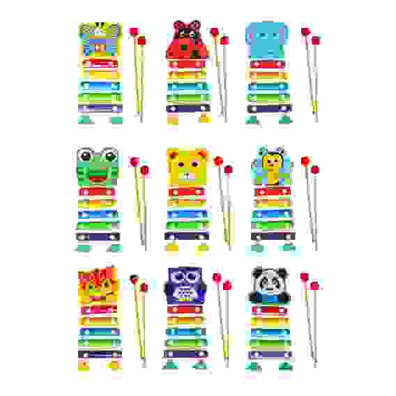 Ксилофон, дерево, металл, 19x9см, 6 дизайнов