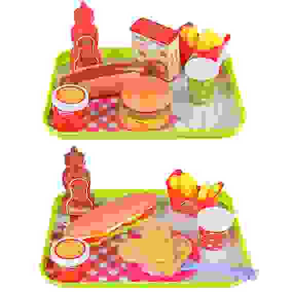 Набор игровой \&quot;Кафе\&quot;, 5-9пр., пластик, 19, 5х26х5см, 3 дизайна ИГРОЛЕНД