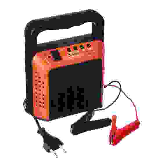 Зарядное устройство трансформаторное автомат, 6A, 6В/12В, пластик корпус ЕРМАК