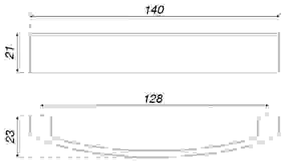 Ручка RS191/128 CP хром Boyard