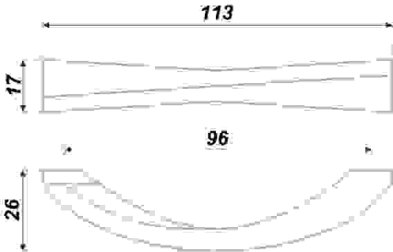 Скоба RS276/96 CP/BSN Boyard