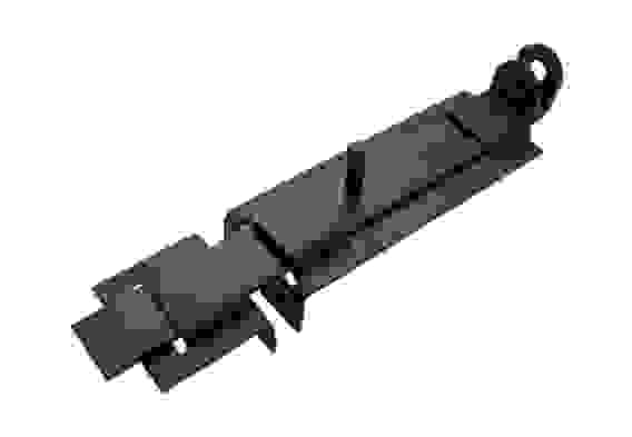 Засов с проушиной плоский ЗПП-350 черный