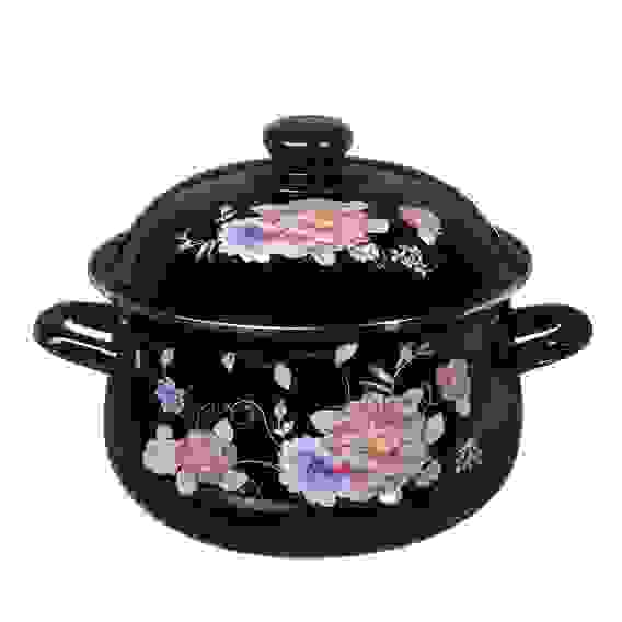 Кастрюля эмалированная, 22см, 3,6л, индукция VETTA Иллюзия