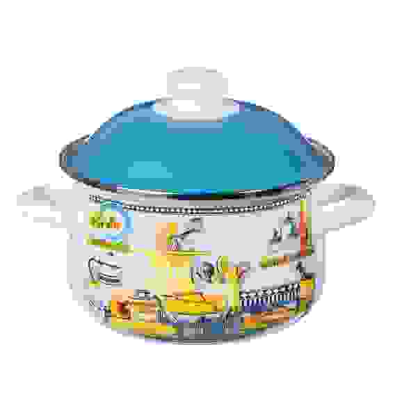 Кастрюля эмалированная, 22см, 3,6л VETTA Хлеб