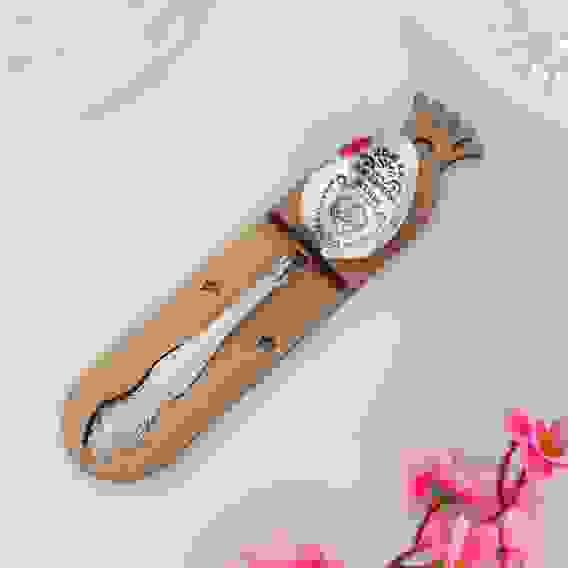 Ложка чайная с гравировкой «Любимой жены», h=14см. 3263365