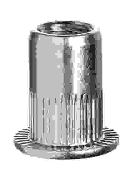 Резьбовые заклепки Nut-R, М6, стальные с насечками, уменьш бортик Kraftool