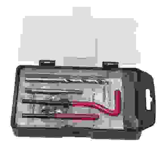 Набор приспособлений и футорок для восстановления резьбы М6х1.0, 25пр., в кейсе 15171 XCAN