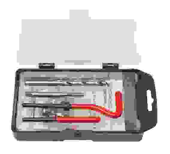 Набор приспособлений и футорок для восстановления резьбы М5*0.8, 25пр., в кейсе 15170 XCAN