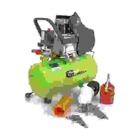 Компрессор Сибртех КК-1500/24 ПЛЮС прям привод 1,5кВт, 24л, 198л/мин, масляный с набором