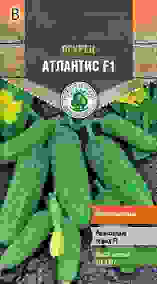 Семена огурец Атлантис F1 ранний (Голландия) 7шт Тимирязевский питомник