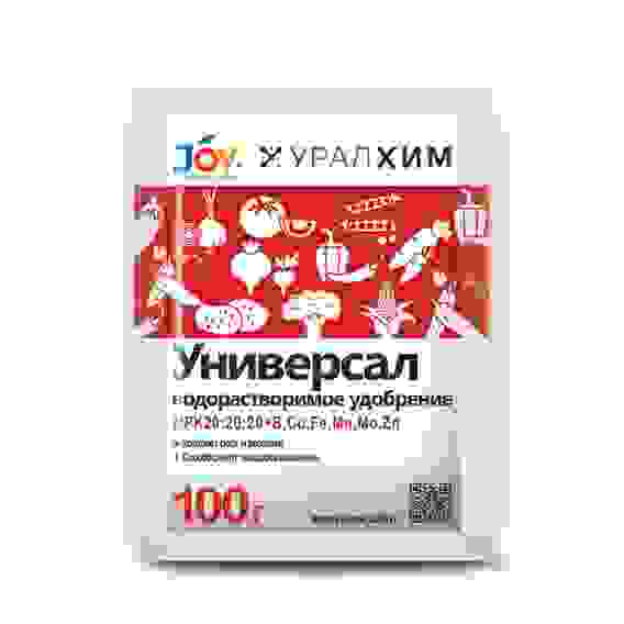 Водорастворимое удобрение \"Универсал\" JOY УРАЛХИМ, 100 г (20 шт/кор)