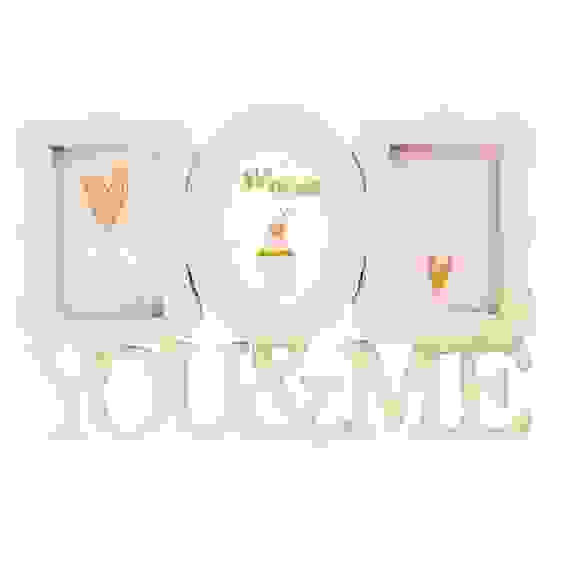 Фоторамка на 3 фотографии, 42х28 см, пластик