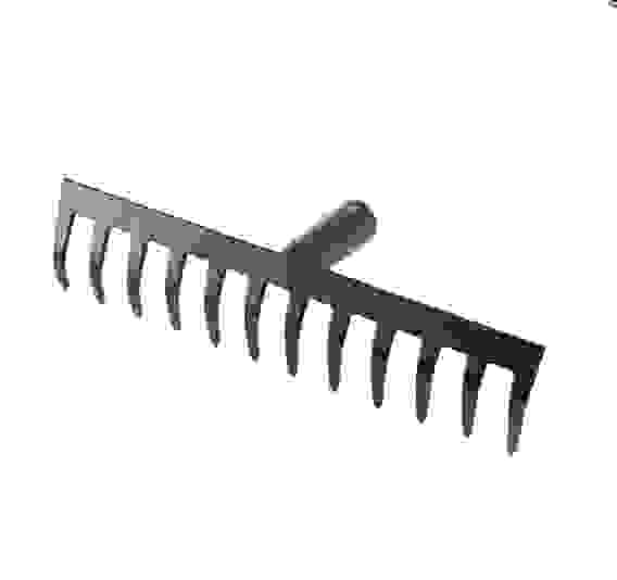 Грабли 12-зубые прямые эмаль 3мм б/ч