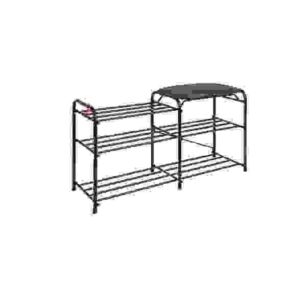 Подставка для обуви 3-х полочная 89 с сиденьем (медн. антик) до 120кг. ПДОСС83МЗМИ