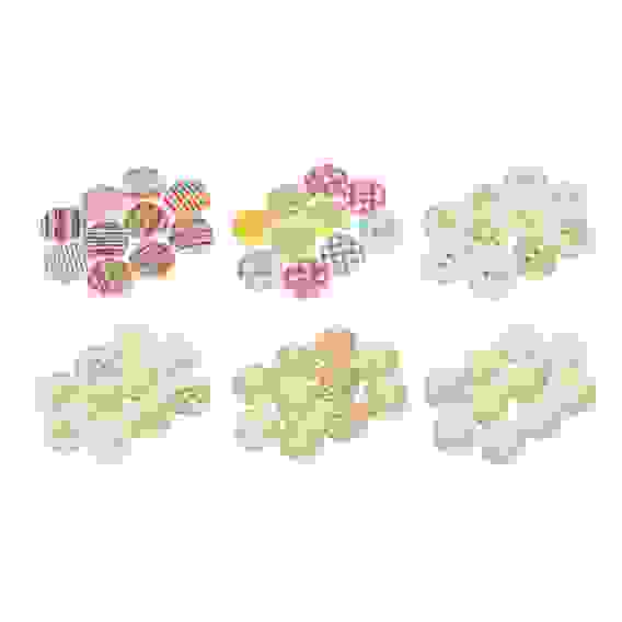 Пуговицы 10шт, дерево, 1,5см, 6 дизайнов