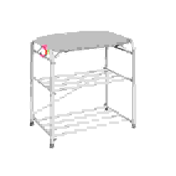 Подставка для обуви 3-х полочная 45 с сиденьем (бел. серебро) до 120кг. ПДОСС340БС ЗМИ