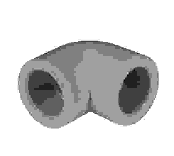 Уголок PPRC ф 20мм уг.90 (100/1000) серый