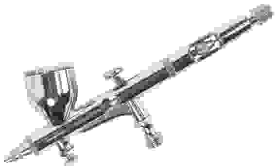 Аэрограф пневматический AB 400, сопло 0,2 мм, 9 л/мин, бачок 9 мл