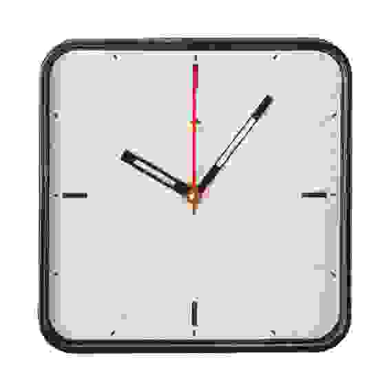 Часы настенные квадрат 19х19см, корпус черный &quot;Классика&quot; &quot;Рубин&quot;