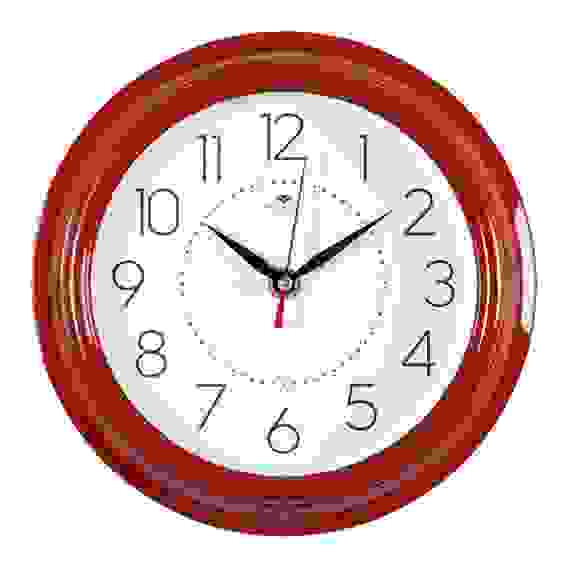 Часы настенные круг d=21см, корпус красный &quot;Классика&quot; &quot;Рубин&quot;