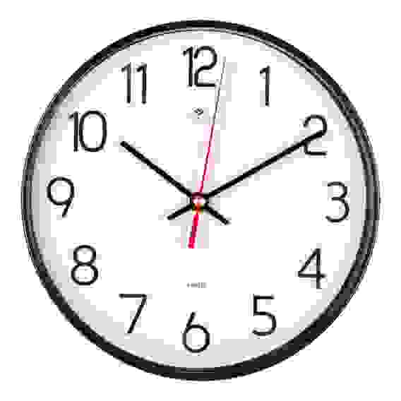 Часы настенные круг d=19,5см, корпус черный &quot;Классика&quot;