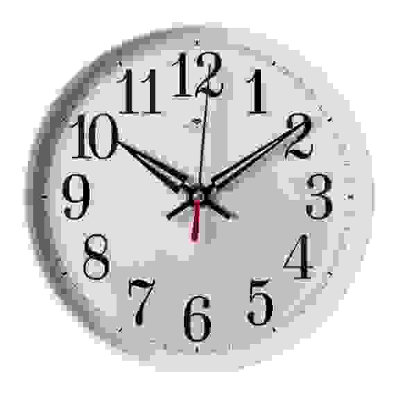 Часы настенные круг d=19,5см, корпус белый &quot;Классика&quot; &quot;Рубин&quot;