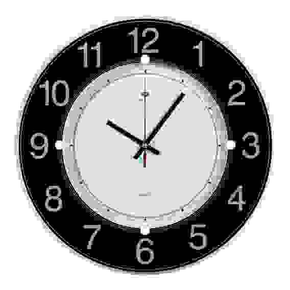 Часы настенные круг d=31см, корпус черный \"Классика\" \"Рубин\"