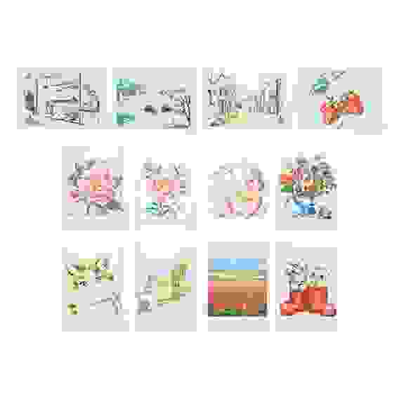 Канва с рисунком 20x15см, 12 дизайнов