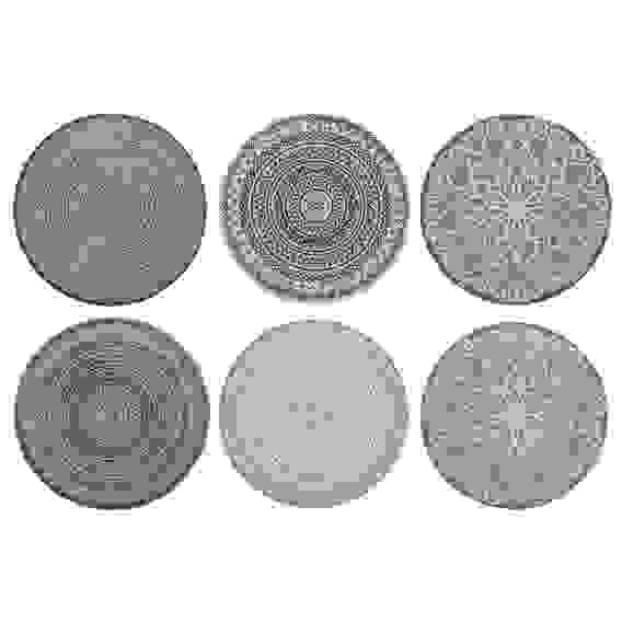 Салфетка декоративная круглая, полиэстер, d38см, 6 дизайнов VETTA