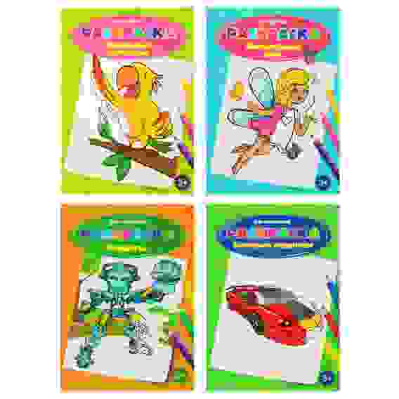 Раскраска "Для девочек и мальчиков", бумага, 19,5х27,5см, 16стр., 4 дизайна ХОББИХИТ